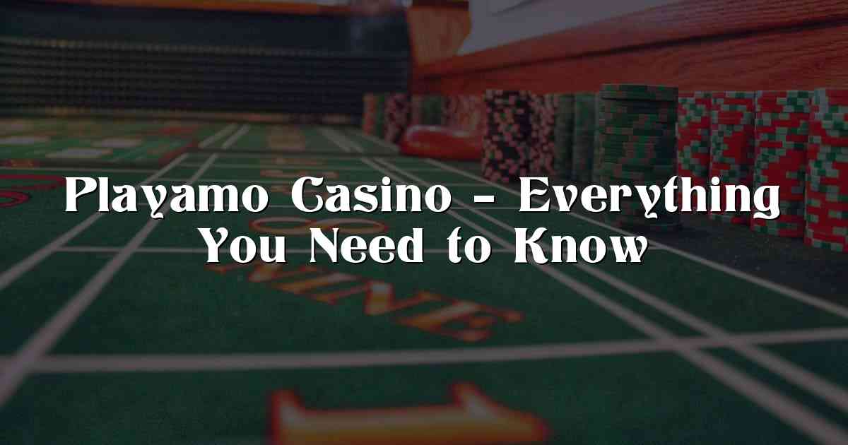 Playamo Casino – Everything You Need to Know